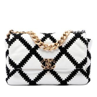 Chanel Pre-owned 19 Flap Bag - Dames - Pre-owned - Veelkleurig - Maat: ONE Size Leer