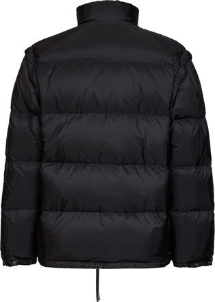 Prada Recycled Polyamide with Detachable Sleeves Down Jacket - Black