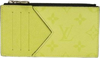 Louis Vuitton Pre-owned Kaarthouder - Heren - Vintage Accessoires - Geel - ONE Size - Leer - Vintage