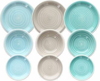 Tognana Servizio Piatti 18 Pezzi Almeida Stoneware Multicolor