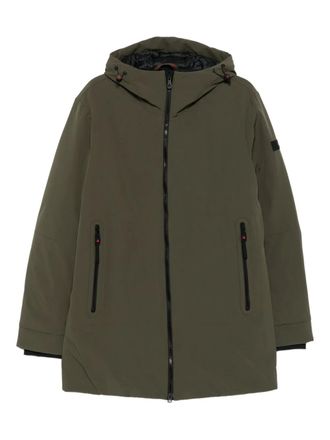 Peuterey hooded zip-front coat - men - Fabric - M - Green