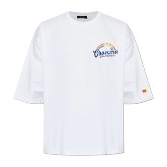 Willy Chavarria T-Shirts, male, White, Size: M Fabuloso T-shirt