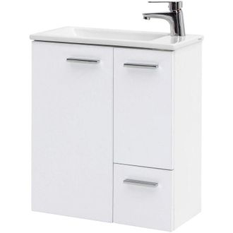 Schildmeyer Matteo 137110 - Mobile lavabo, 50 x 25 x 60 cm, bianco opaco