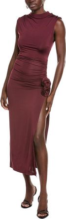 Magda Butrym Draped Jersey Midi Dres