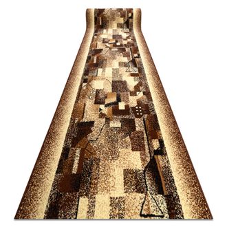 RugsX Rugsx - Alfombra De Pasillo Bcf Impresja Beige 100 Cm Beige 100x1000 Cm