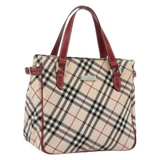 Burberry Pre-owned Handtas - Dames - Vintage Handtas - Beige - ONE Size - Leer - Vintage