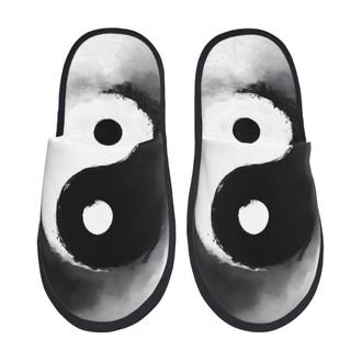 Generic Hotel Slippers Yin And Yang Cozy Fluffy Slippers Warm Cotton Slipper For Room Winter Hotel L