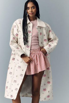 Baum Und Pferdgarten Daisy Floral Trench Coat Jacket