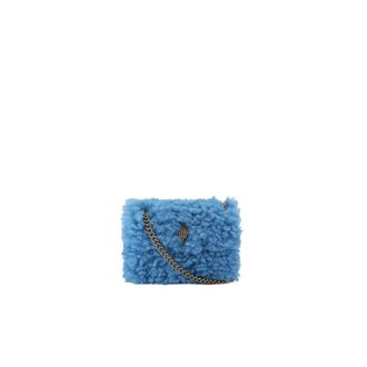 Kurt Geiger Mini Kensington Fur - Dames - Tassen - Blauw - Maat: ONE Size Synthetisch