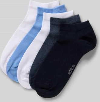 Mc Neal Sneakersocken aus Baumwoll-Mix in 5er-Pack in Metallic Blue, Gr&ouml;&szlig;e 39/42
