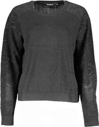 Desigual Kleding - Dames - Ronde hals truien - Zwart - XS - Truien & Vesten