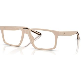 A|X Armani Exchange 55mm Rectangle optical glasses in Brown at Nordstrom