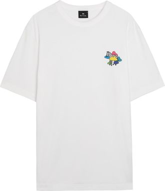 Paul Smith Cloud Zebra Printed Cotton T-shirt - White - Xxl