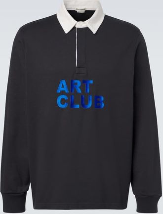 J.W.Anderson Art Club cotton jersey polo shirt
