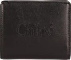 Chlo&eacute; Sense Compact Wallet - Dames - Portefeuilles - Zwart - ONE Size - Katoen - Accessoires