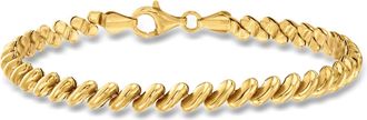 Ross-Simons Italian 6mm 18kt Gold Over Sterling San Marco Bracelet