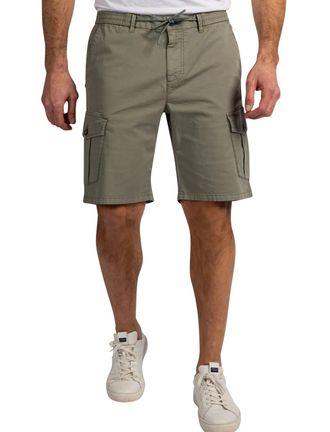 N-Z-A- NEW ZEALAND AUCKLAND Donkergroen korte cargo broek New Zealand elastische band
