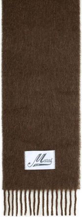 Marni Brown Alpaca Blend Scarf