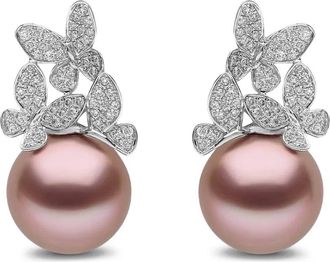 Yoko London Orecchini Duchess con diamanti e perle - Argento