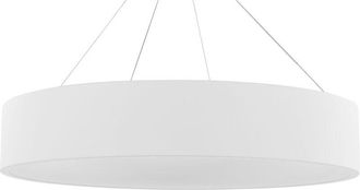 Beliani Beliani - Lampadario moderno a led rotondo illuminazione sospesa metallo bianco Lenya