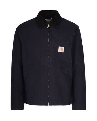 Carhartt Work in Progress Black Rinsed Detroit Velvet Collar Jacket