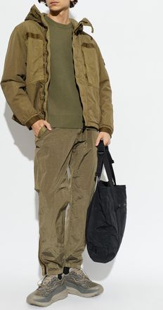 Stone Island Insulated Jacket With Hood, Mens, Green