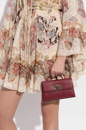 Furla Handbag 1927 Mini, Womens, Burgundy