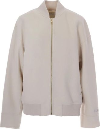 Sportmax Spxondata Bomberjack - Dames - Bomber jackets - Wit - S - Wol - Jassen