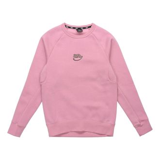 Nike SB Icon Skateboard Fleece Round Neck Pullover Pink 885846-678
