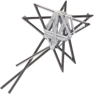 Lorena Antoniazzi decorative brooch - women - Virgin Wool/Polyester/Metal - One Size - Silver