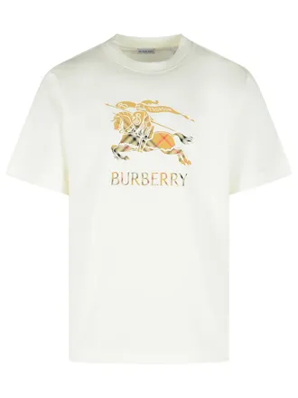 Burberry Wei&szlig;es Burberry-T-Shirt Seth aus Baumwolle