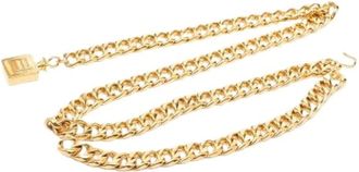 Chanel Pre-owned Belts, female, Yellow, Size: ONE SIZE Pre-owned Perfume Bottle Charm Belt