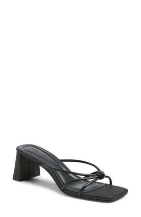 Open Edit Jamie Block Heel Sandal in Black at Nordstrom Rack, Size 7.5