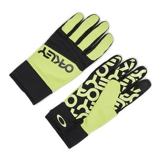 Oakley Mens Factory Pilot Core Glove, Black/Light Green, Medium