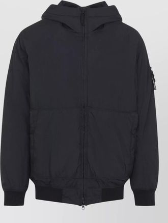 Stone Island hooded nylon padded jacket