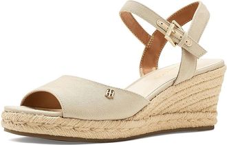 Tommy Hilfiger Gallie Womens Wedge Shoes Light Natural : 8.5 M, Textile