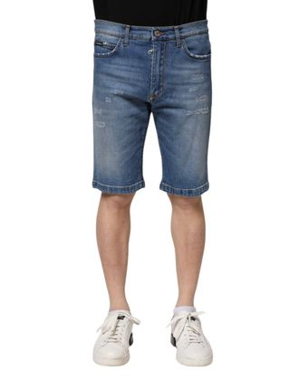 Dolce & Gabbana Versleten Denim Shorts