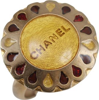 Chanel Gold Plating Band Ring (Pre-Owned)