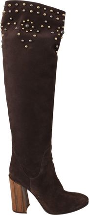 Dolce & Gabbana Dolce Gabbana Studded Su&egrave;de Laarzen Tot de Dijen