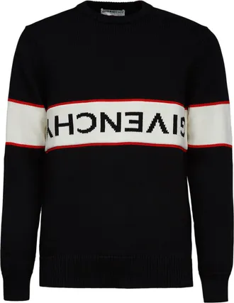 Givenchy Black Cotton Mens Sweater
