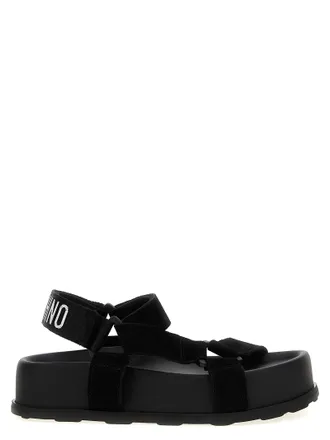 【Moschino】10mmローカットレザーサンダル Moschino】10mmローカットレザーサンダル (Moschino/サンダル