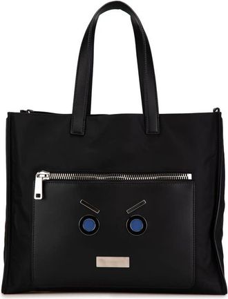 Fendi Pre-owned Fendi Large Nylon Fendi Faces Tote Ladies 7VA405