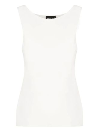Giorgio Armani Mouwloze top - Wit