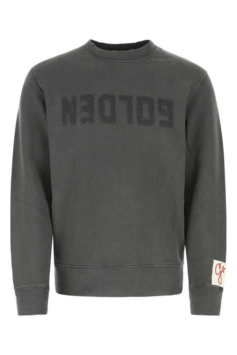 Deluxe Alighiero Cotton Brand パーカー・フーディ Black Sweatshirt Golden Goose