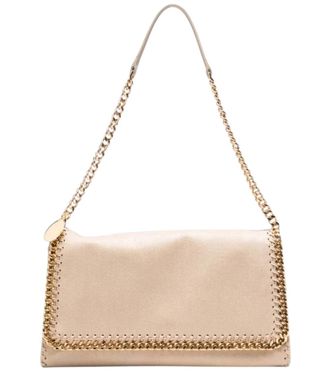 Stella McCartney Beige Falabella Large Shoulder Bag
