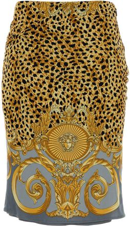 Versace Cheetah Skirt - Yellow