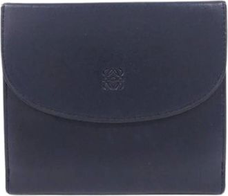 Loewe Pre-owned Wallets, female, Blue, Size: ONE SIZE Pre-owned Wallet (tri-fold)
