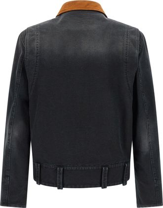 Marni Mens Gray Cotton Denim Jacket Clothing