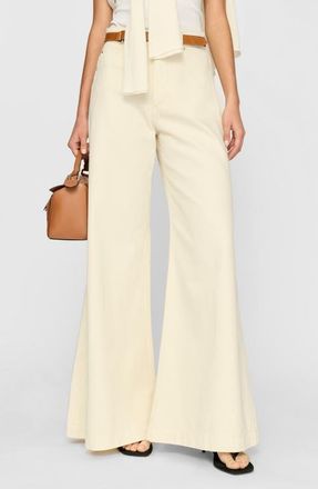 DL1961 Lucila High Waist Wide Leg Jeans in Flax at Nordstrom, Size 28
