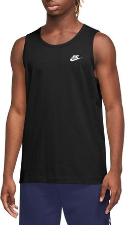 Nike Club Tank Top in 10 Black/white at Nordstrom, Size Xx-Large